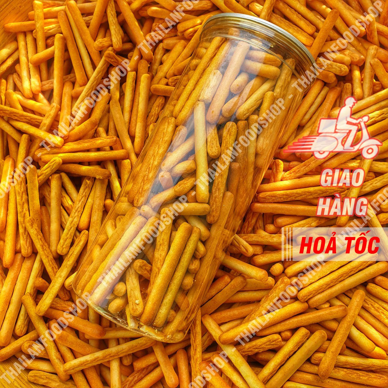 Bánh Quy Đũa Lon 300Gr (Bánh Quy Que/ Bánh Quy Mặn)