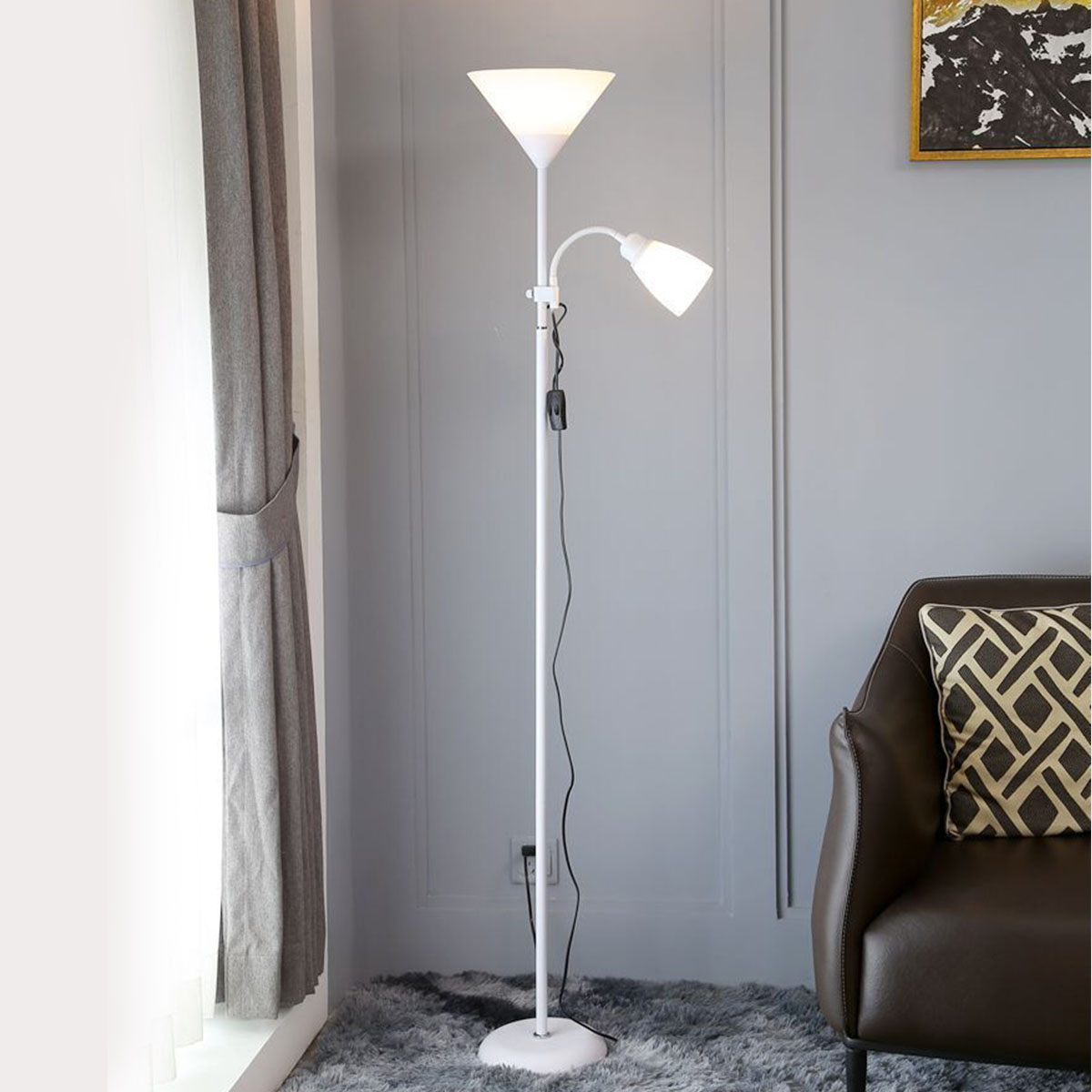 ĐÈN SÀN HẮC TRẦN - NAPAM (Tặng kèm 2 bóng led Philips)