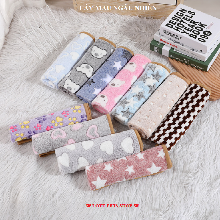 Chăn bông, mền đắp giữ ấm cho Chó Mèo - Love Pets Shop
