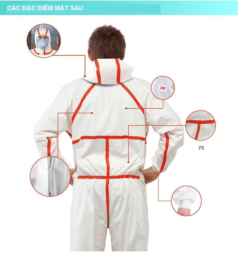 Quần áo chống hóa chất 3M _Size XL