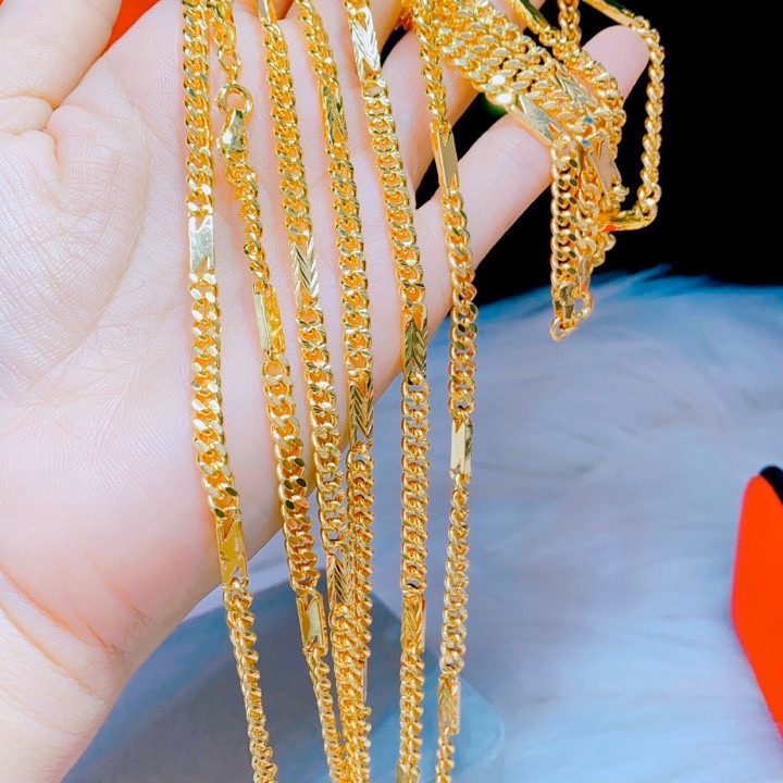 Dây chuyền nam lẫn nữ mạ vàng 24k cực đẹp
