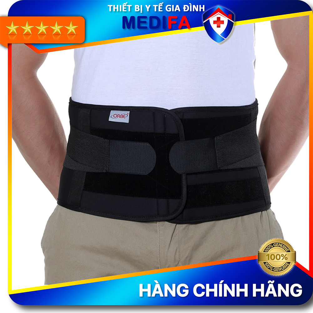 Đai cột sống thắt lưng orbe h2 trợ giúp ổn định, giảm chịu lực vùng thắt lưng bị tổn thương