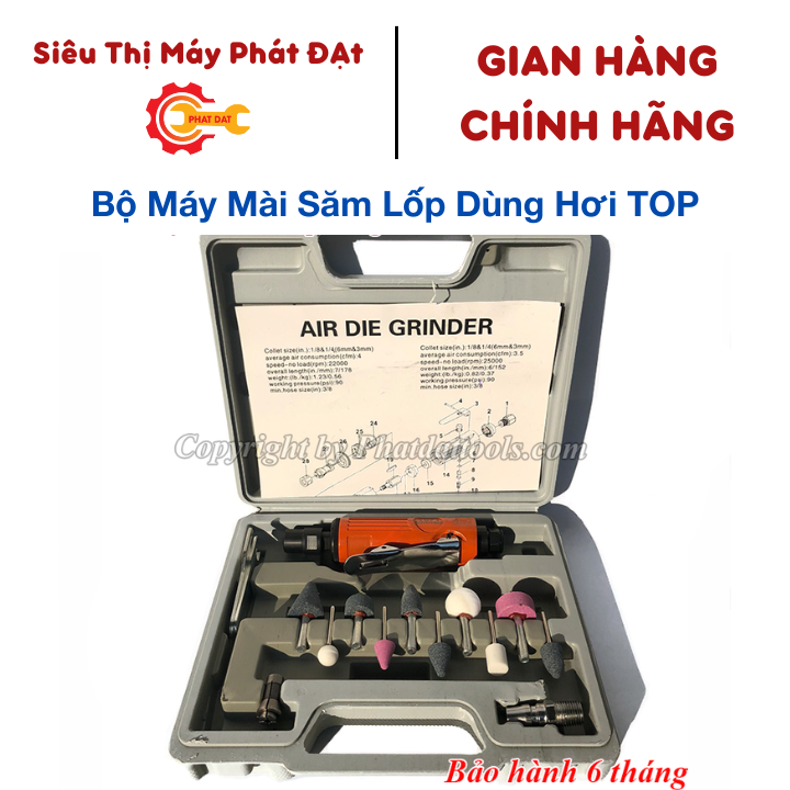 Bộ máy mài săm lốp dùng hơi TOP-Made in Taiwan