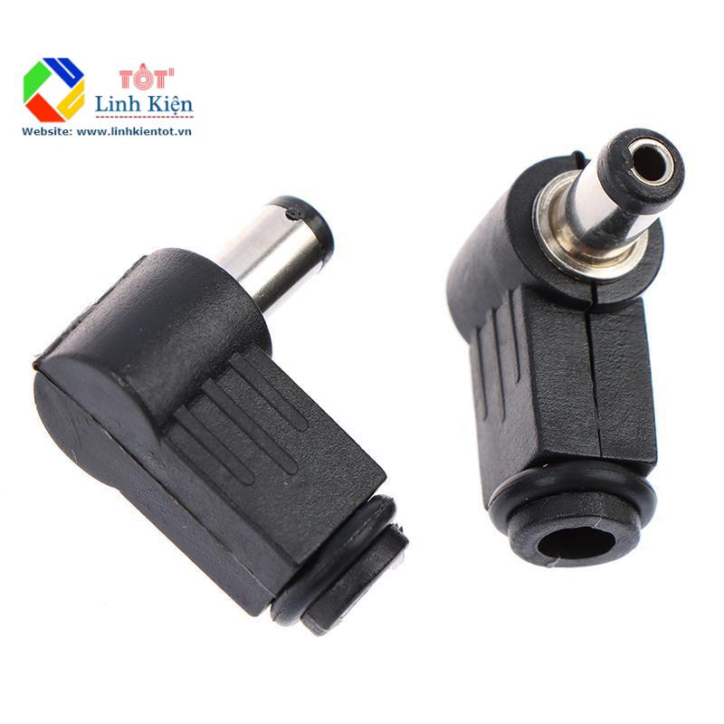 Chân giắc nguồn jack góc vuông dc 2.1x5.5mm 5.5x2.1
