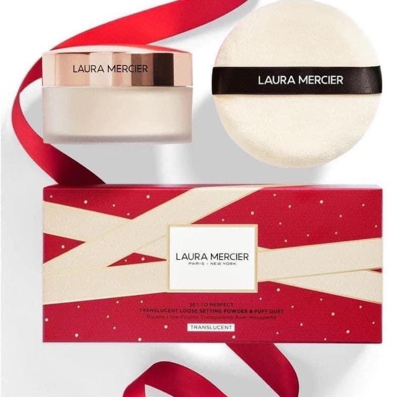 Phấn phủ bột Laura Mercier Limited kèm bông phấn