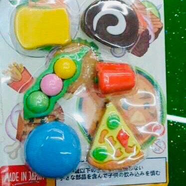 [HCM]Gôm tẩy đồ chơi thức ăn 1 vĩ