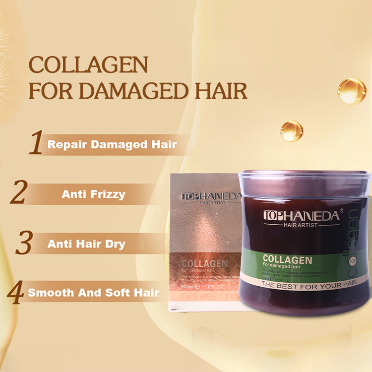 Kem ủ tóc, dầu hấp phục hồi Top Haneda Collagen 500ML