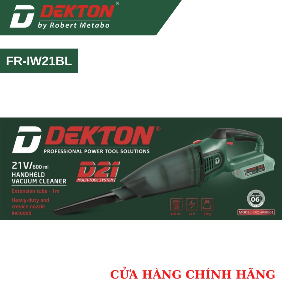 Máy Hút Bụi Dekton/D21-MHB01 - Dùng Pin D21 ( Thân Máy )