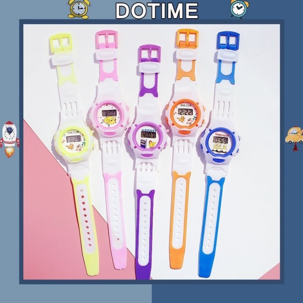 Đồng hồ điện tử Dotime đeo tay trẻ em thiết kế dây nhựa cực đẹp ZO81