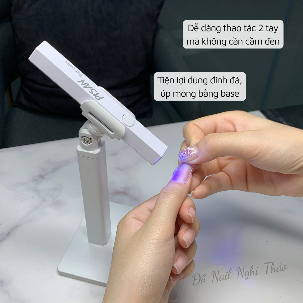 Chân đế kẹp đèn hơ móng mini PISAN Nghi Thảo