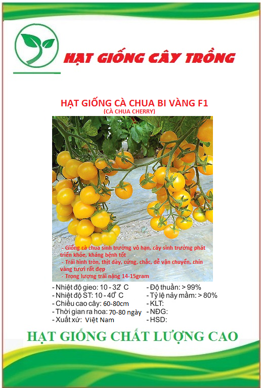 Hạt giống cà chua bi vàng f1 ct279 - gói 30 hạt