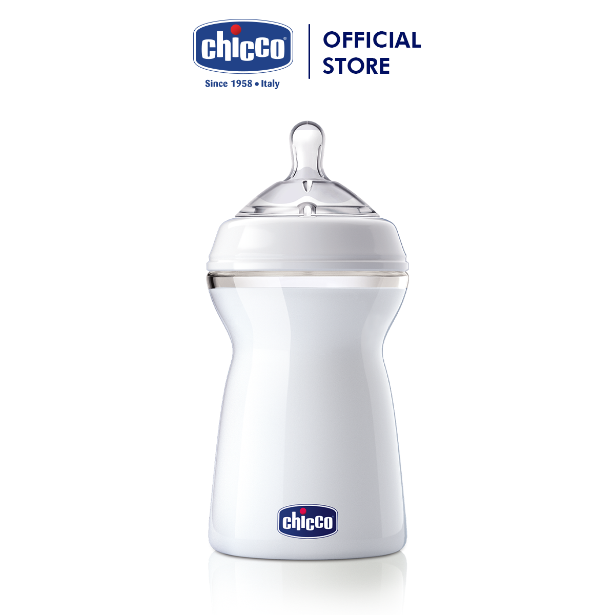 Bình sữa Natural Feeling 6M+ Chicco chảy nhanh 330ml