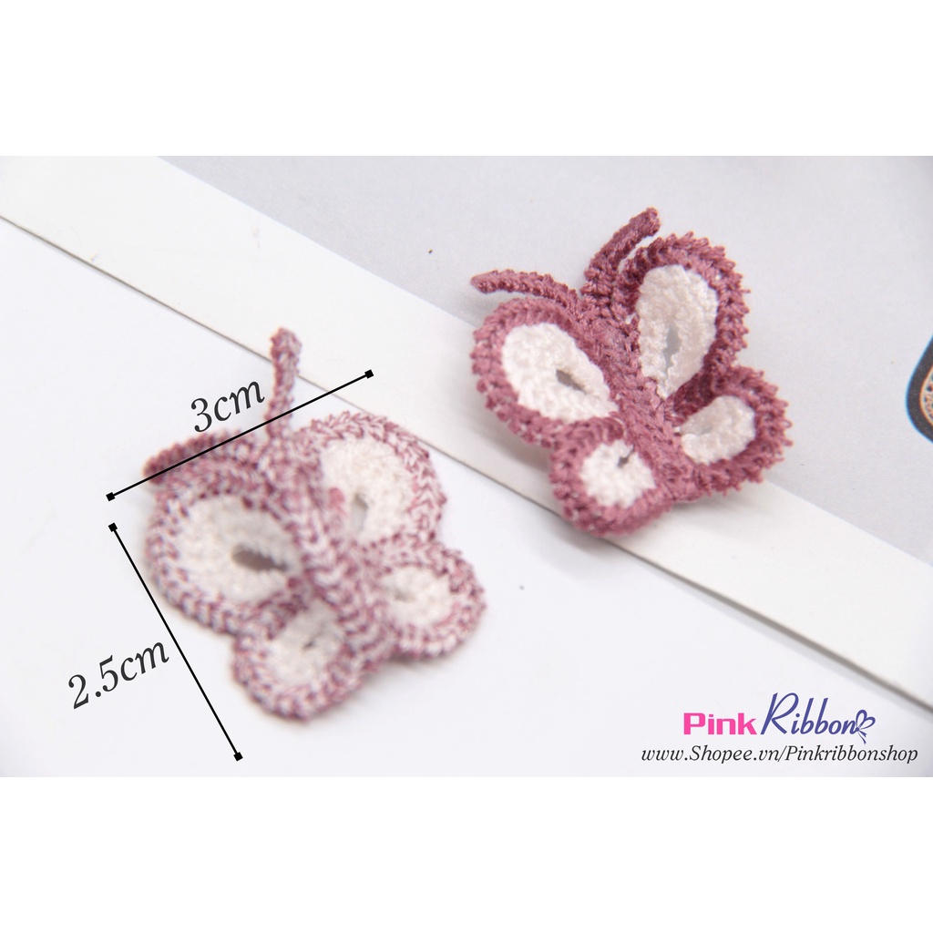SET 2c - Bướm len cao cấp kích thước 3cm