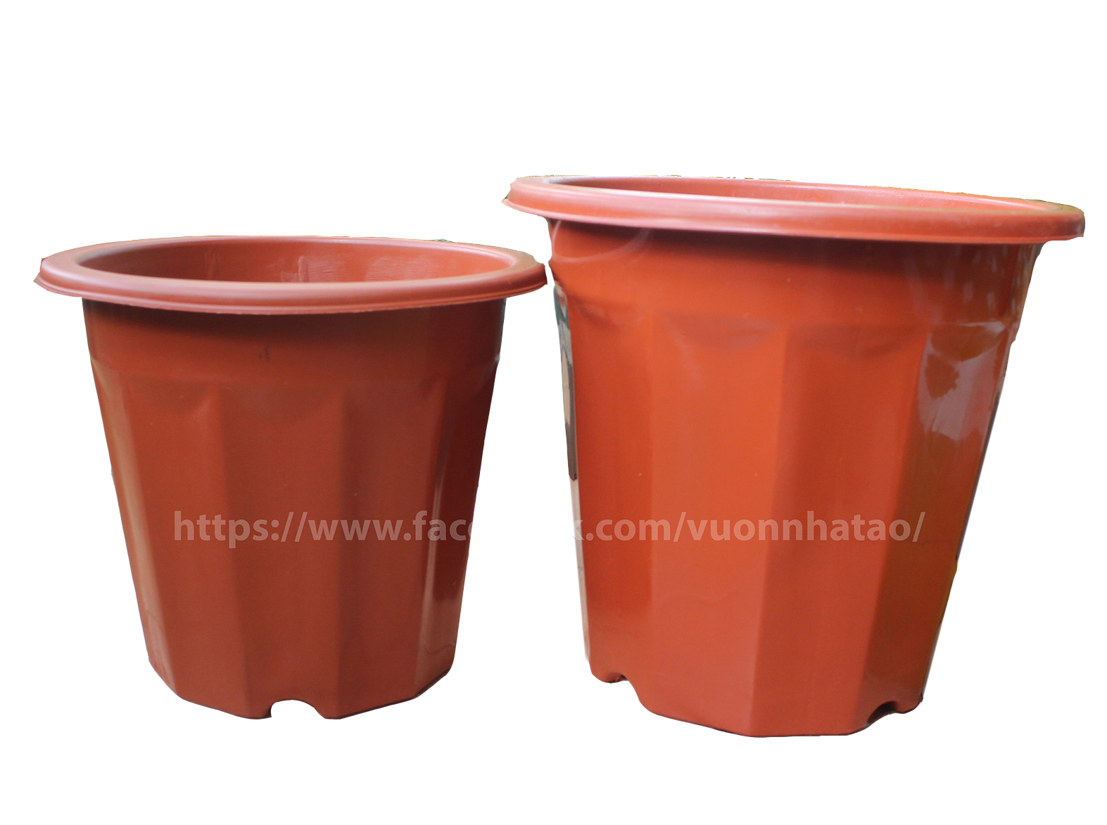 Combo 5-10 chậu nhựa đỏ E260-E300