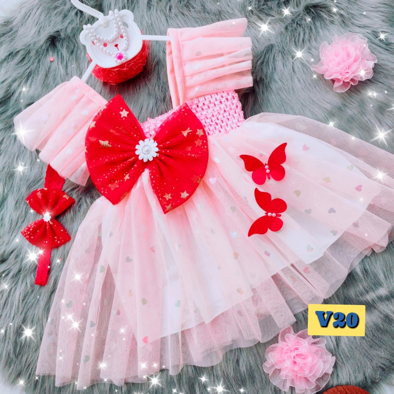 Váy công chúa bé gái V20, đầm bé gái