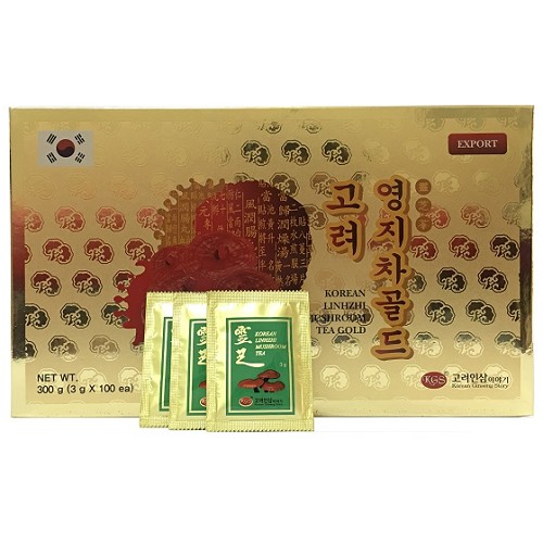 [HCM]Trà Linh Chi Hàn Quốc KGS Hộp 300gr (3g x 100gói).