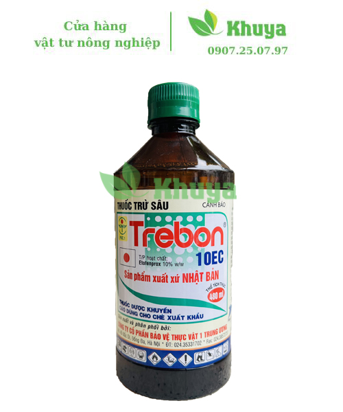 Thuốc trừ sâu Trebon 10EC 400ml và 480ml chính hiệu Nhật Bản