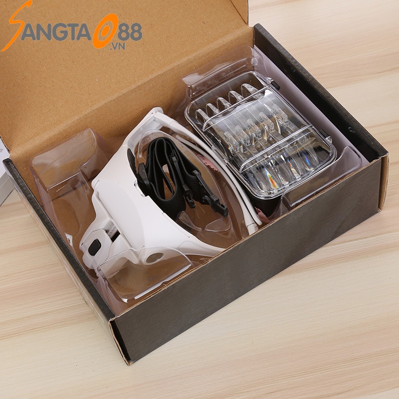 Eyeglass Magnifier with Light V5 (5 Lenses Suitable for Multiple Eye Types)