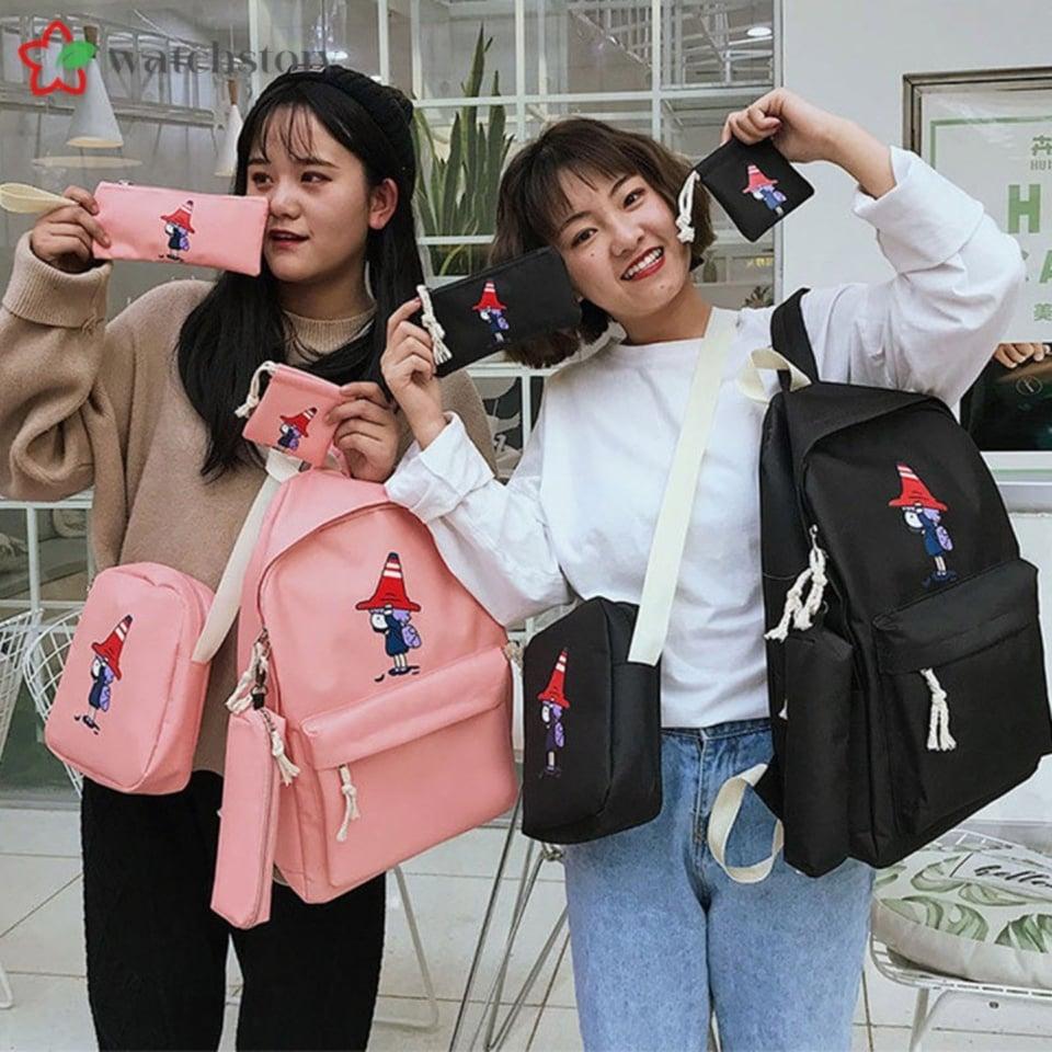 Set balo túi 4 món - NHÓC ĐỘI NÓN