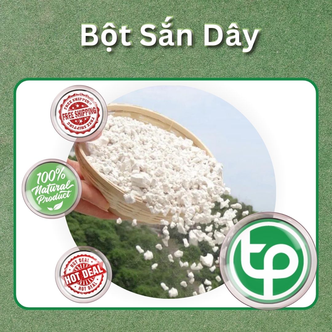 [Túi lớn loại 1kg] Bột sắn dây cao cấp - Thảo Dược Tấn Phát - Chuyên dùng để làm các món ăn thơm ngon và bổ dưỡng