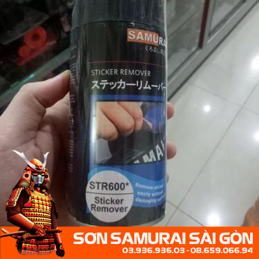 Sơn samurai str600* chất tẩy keo chính hãng - sơn phun xe máy kurobushi/ samurai sài gòn