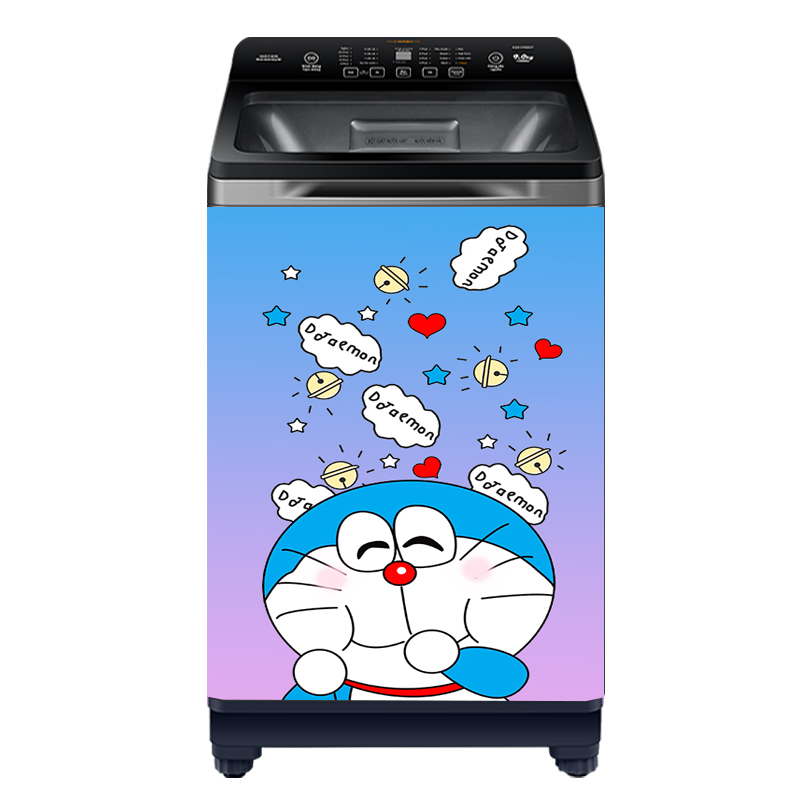[HCM]Decal dán máy giặt mẫu Doraemon 2022