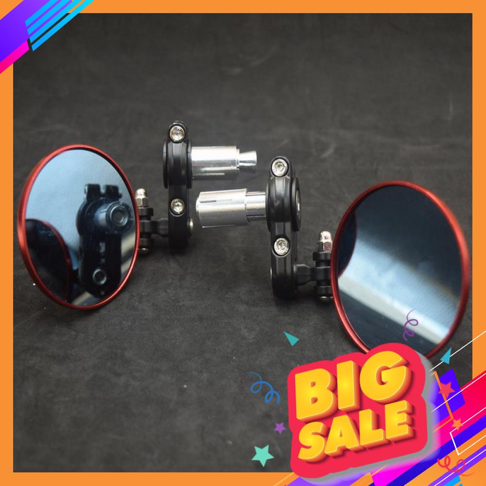 [HOT] CẶP GƯƠNG CHIẾU HẬU ( KÍNH CHIẾU HẬU ) RIZOMA GÙ TRÒN GẮN TAY LÁI XE MÁY, MOTO LOẠI MỚI - MÀU ĐỎ