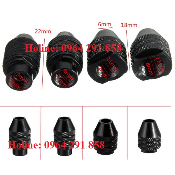 Đầu kẹp mũi khoan đa năng 3 chấu