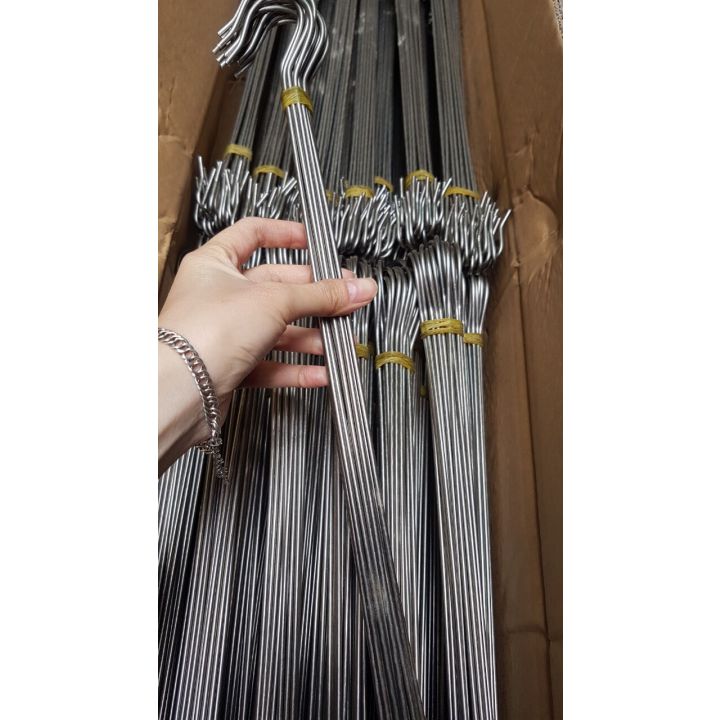 SET 20 móc inox 2 đầu 45cm để nối dài treo lan loại đẹp