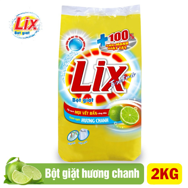 Bột giặt Lix hương hoa 2kg