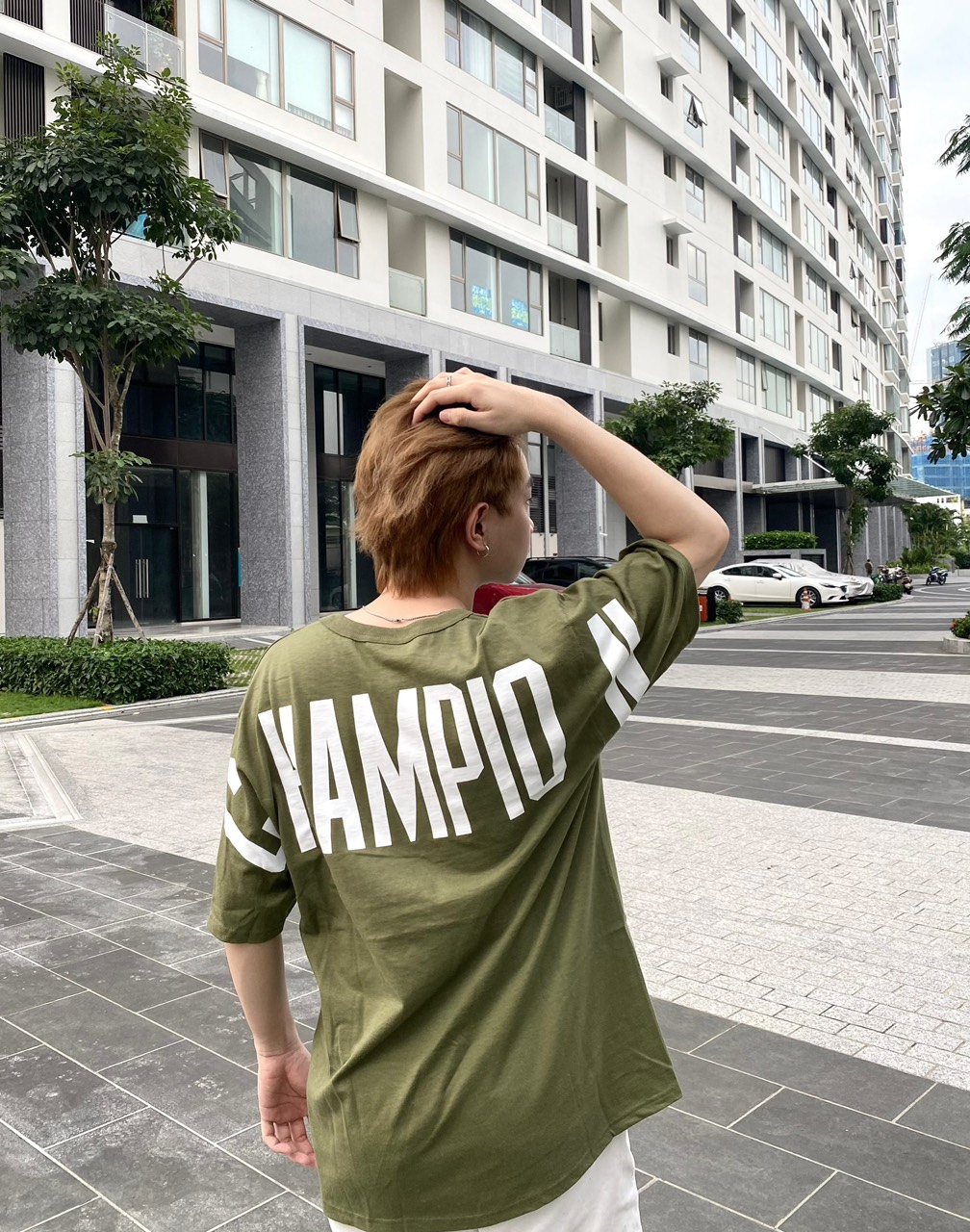 Áo Champion® Heritage Custom Big Logo Back Tee