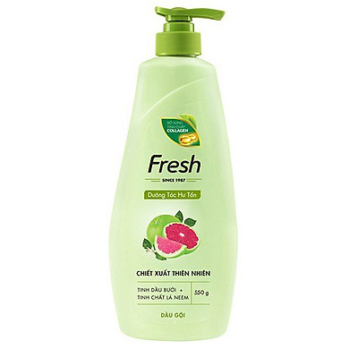[HCM]Dầu Gội fresh tinh dầu bưởi 550g
