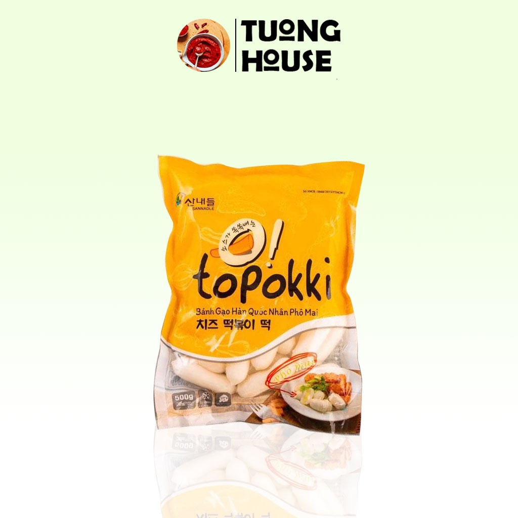 Bánh Gạo Tokbokki Nhân Phô Mai Sanadle Hàn Quốc 0.5kg