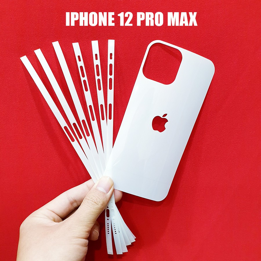 Dán mặt lưng dán viền Iphone 12 Pro Max (PPF 3 lớp cao cấp)