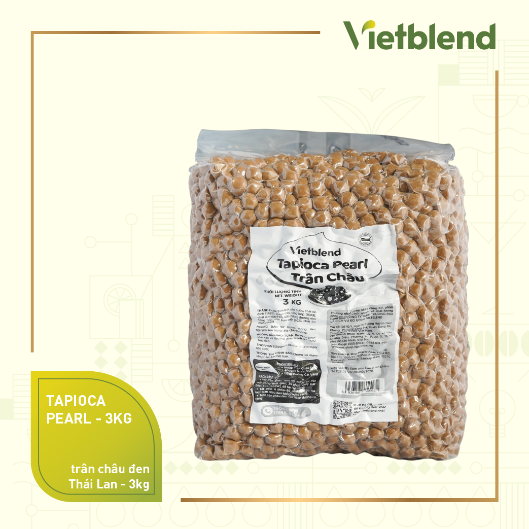 Trân Châu Đen Thái Lan - Túi 3kg