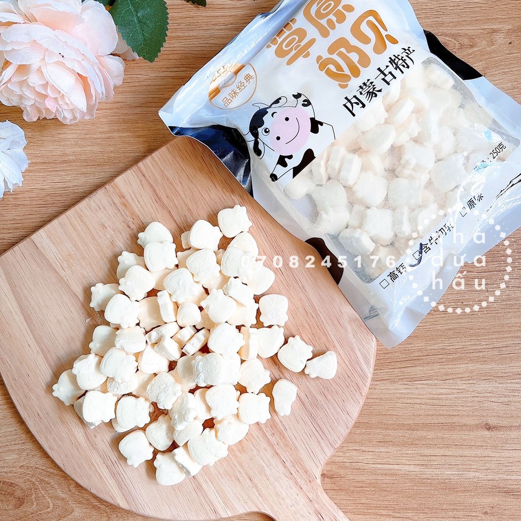 Kẹo sữa bò non viên nén 250g kẹo vị bò sữa kẹo hot ăn vặt nội địa