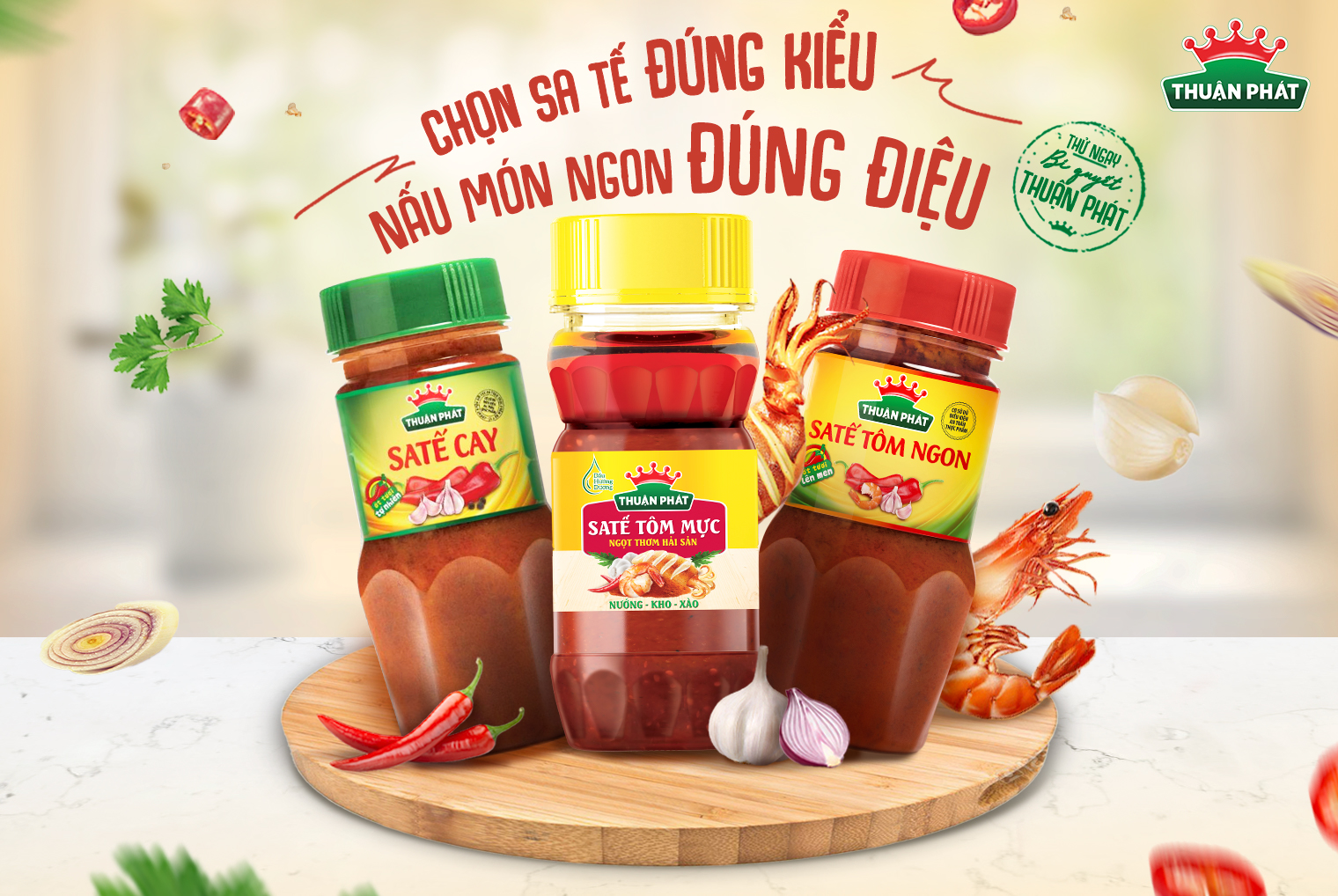 Combo of 2 Spicy Thuan Phat Satay/Delicious Shrimp 250Gx2
