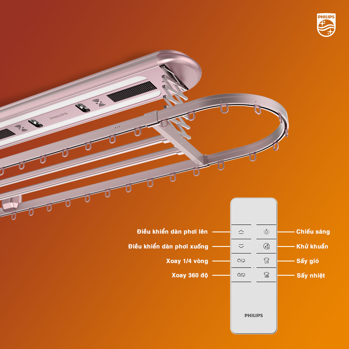 Giàn phơi Philips SDR801