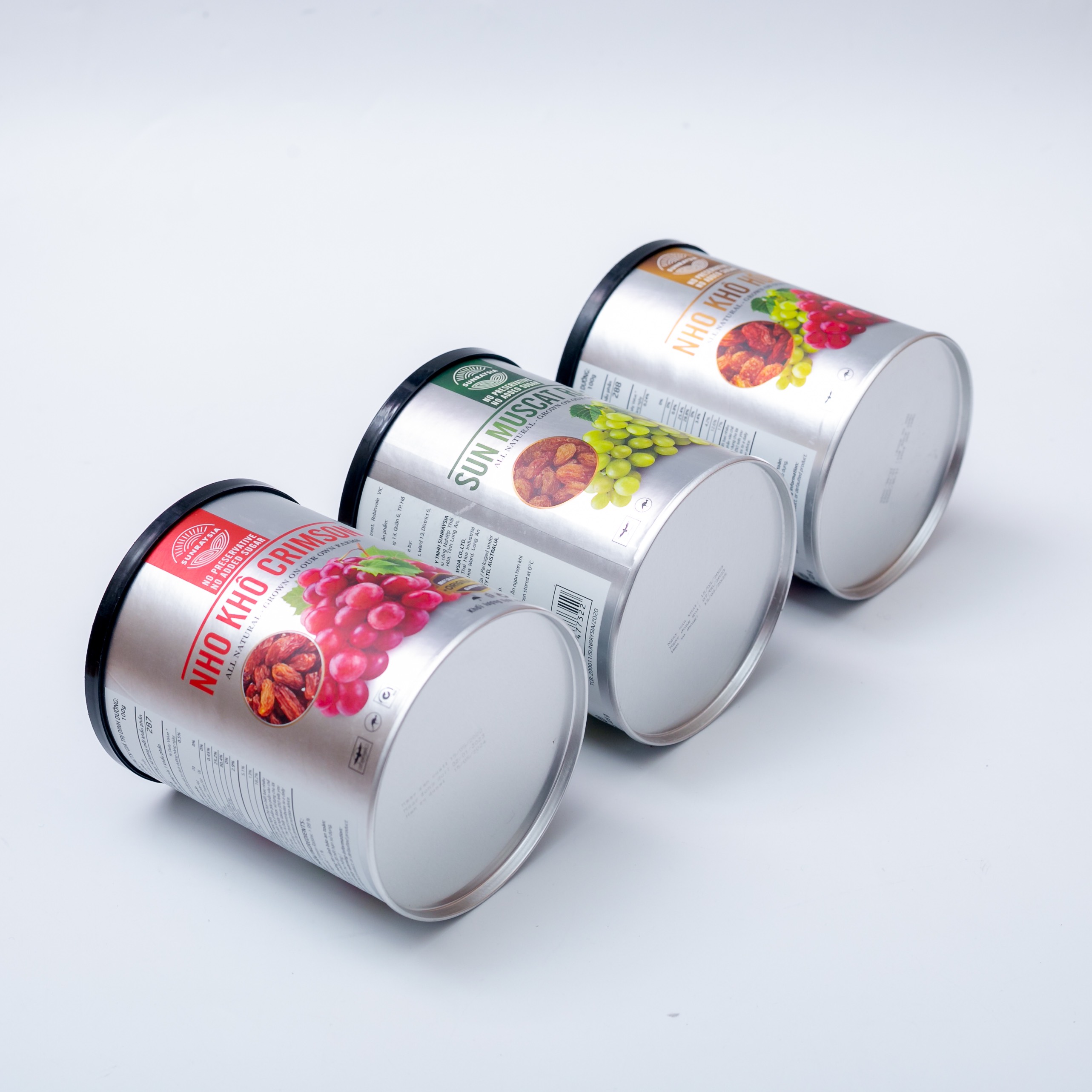 Combo 3 lon nho khô cao cấp Úc Sunraysia