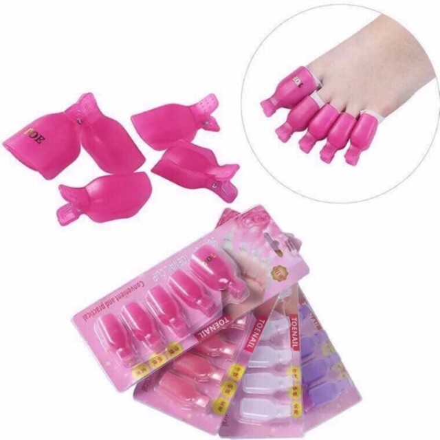 Kẹp Ủ Phá Gel Chân Bộ 5 Chiếc - sinailmi