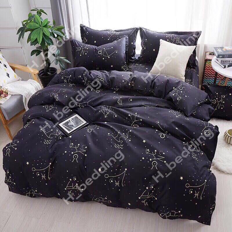 Bộ vỏ chăn ga gối cotton poly 1m6,1m8,bộ drap giường đẹp,vỏ chăn,mền lồng được ruột