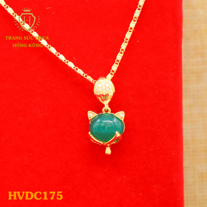 Women necklaces, necklace female face watch glass applique Stone (blue), titanium plating real gold 10K, 18K, 24K high-end (not black)-jewelry Hava Hong Kong style fashion