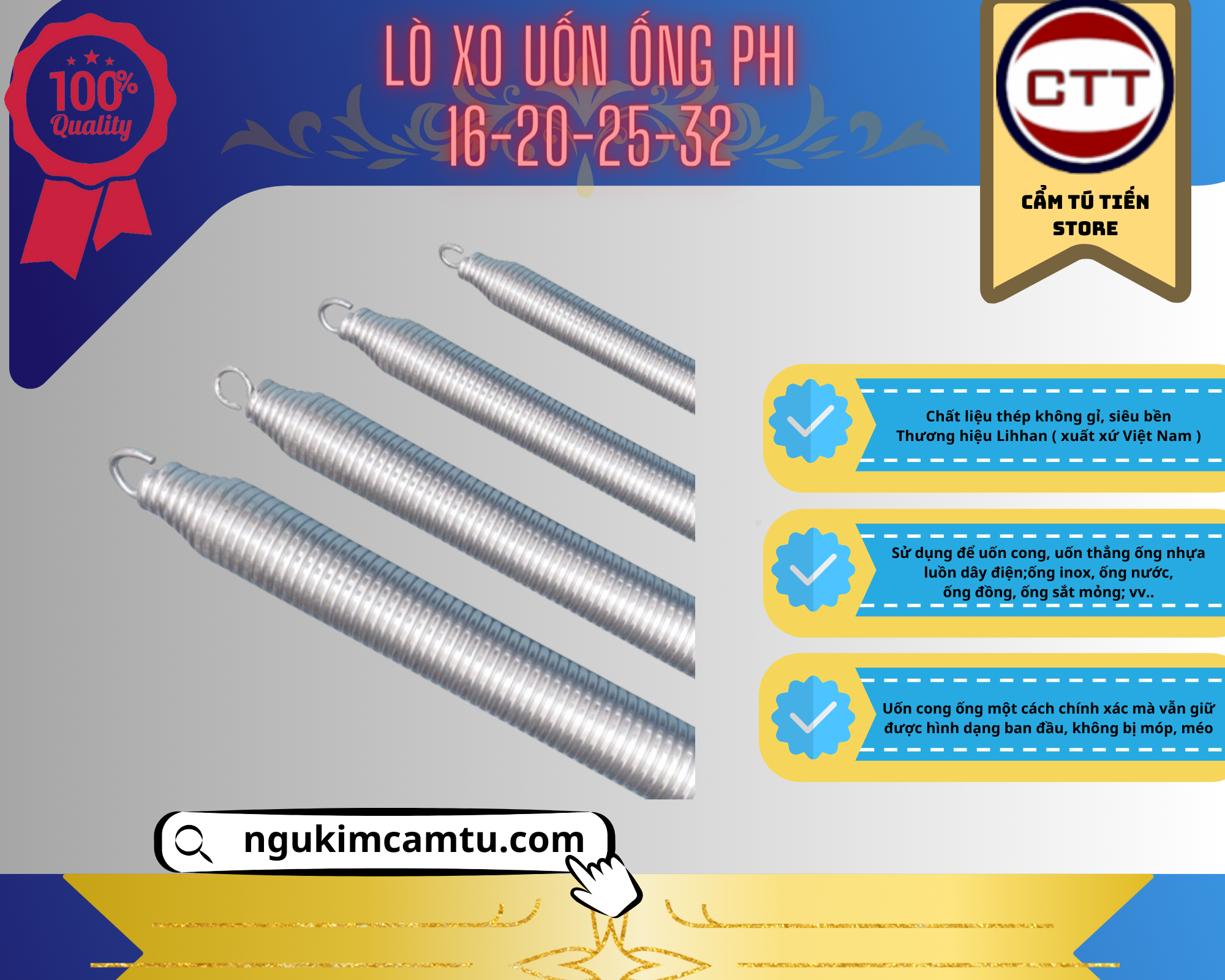 Lò xo uốn ống phi 16-20-25-32