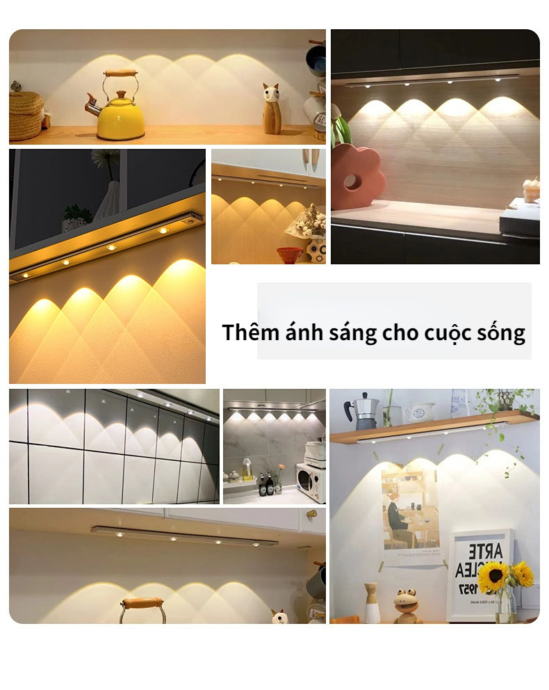 led light bedroom led light reading lamp motion sensor light led strip lights in room wardrobe lights human body sensor light tri-color light hill corrugated light strip ultra-thin smart