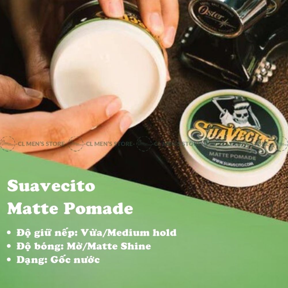 [Full line] Sáp vuốt tóc Suavecito Pomade