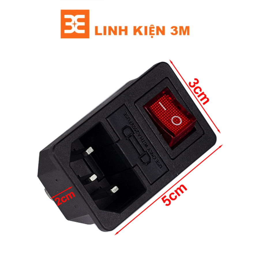 Jack Cắm Âm Công Tắc Nguồn