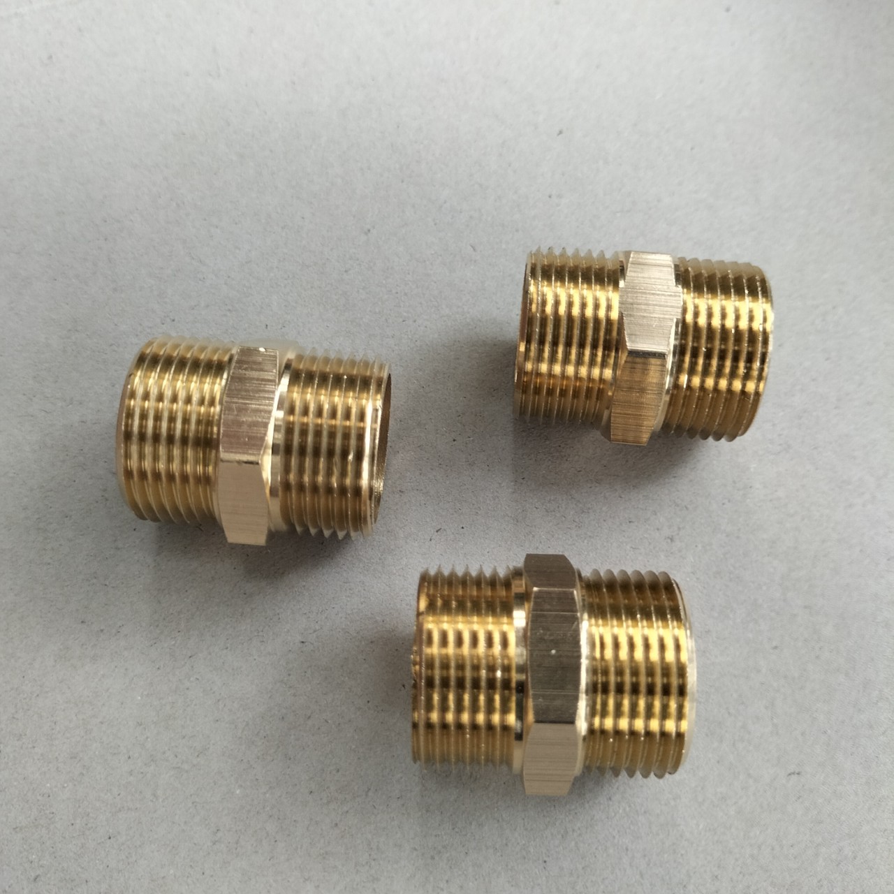 Kép đồng, nối hai đầu ren ngoài 27mm-đồng thau