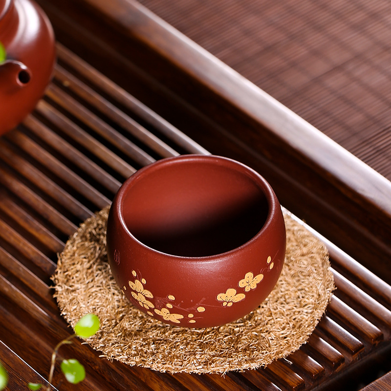 Chén Tử Sa Nghi Hưng Mai Hoa 70 ml (Đại Hồng Bào)