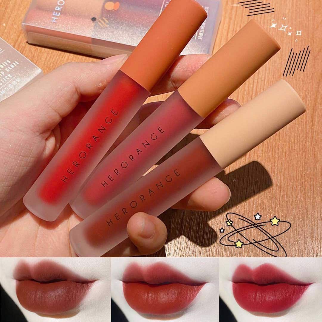 Son Kem Lì Herorange Fluffy Lip Glaze