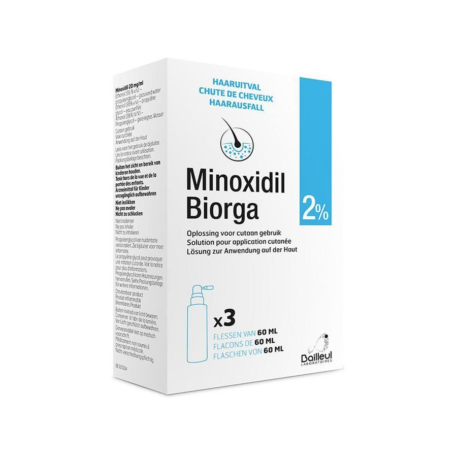 1 Chai Xịt mọc tóc Minoxidil Bailleul 2%, 5% BILL PHÁP NGĂN RỤNG TÓC, KÍCH THÍCH MỌC TÓC